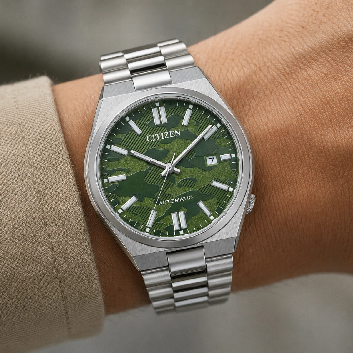 watch on a male wrist