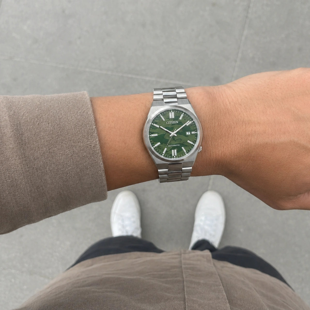 citizen watch on a wrist